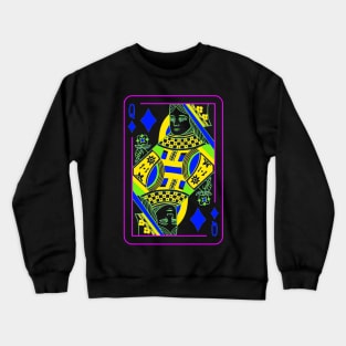 Queen of Diamonds Bright Mode Crewneck Sweatshirt